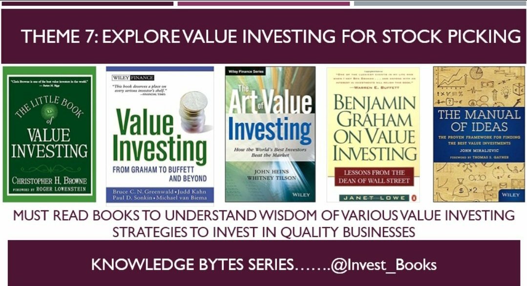 Explore value investing books...1. Little Book:  http://amzn.to/2oMrz2l 2. Graham to Buffett:  http://amzn.to/2FN7ukq 3. Art of Value Investing:  http://amzn.to/2I1wjtQ 4. Ben Graham on VI:  http://amzn.to/2HYxdXO 5. Manual of Ideas:  http://amzn.to/2FO2P1K   #investing