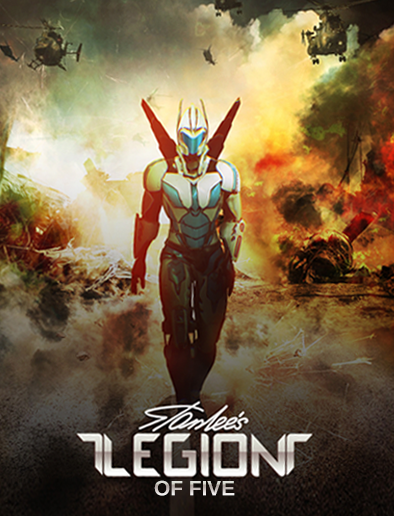 AdventToken's tweet photo. Concept poster for Stan Lee's Legion of 5. https://t.co/wNDcB9P6tT