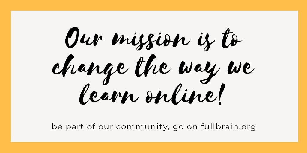 fullbrain_org's tweet photo. What do you find challenging in learning online? #fullbrain #fullbrainit #learning #online #100DaysOfCode #100DaysOfMLCode #lockdown https://t.co/ceCta5GBPF