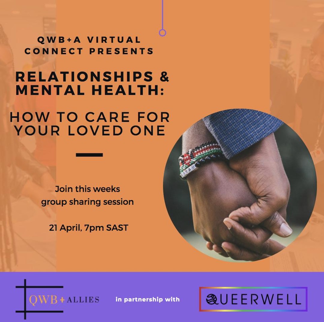 TheQNetworq's tweet photo. What should you do when your partner is living with mental health issues so that you are of support to your partner and yourself?
We dive into this question tomorrow night.
Sign up > https://t.co/DoGP8U6zCT
We will see you on the otherside 🏳️🌈
In Partnership With: @Queerwell1 https://t.co/BAq6bkZ58N