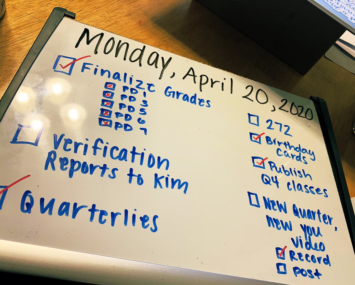 EThursby29's tweet image. Even teachers need to stick to a schedule/to-do list 🤷🏼‍♀️ Definitely something I keep in mind during our #digitallearningjourney