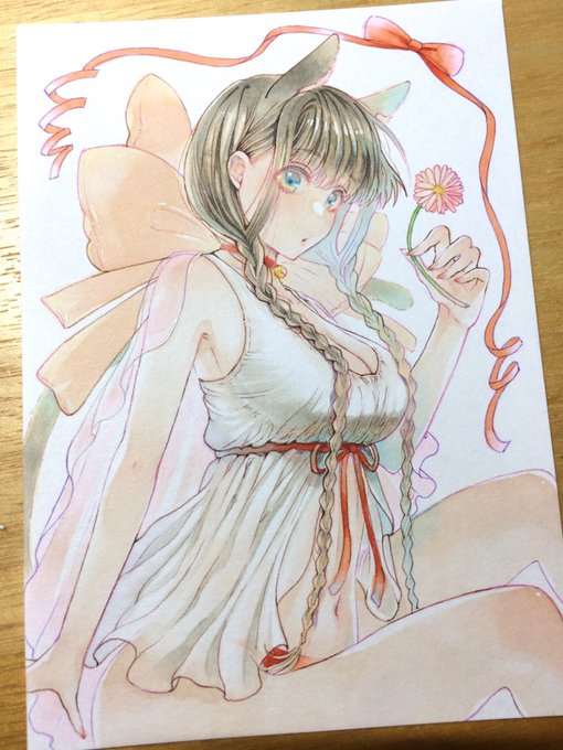 以前カワチ画材様(@kawachi_shinsai )の画人展でいただいたオリジナルスケッチブックで描きました☺️
コピックの相性良い〜

#ガチ制作会 #コピック 