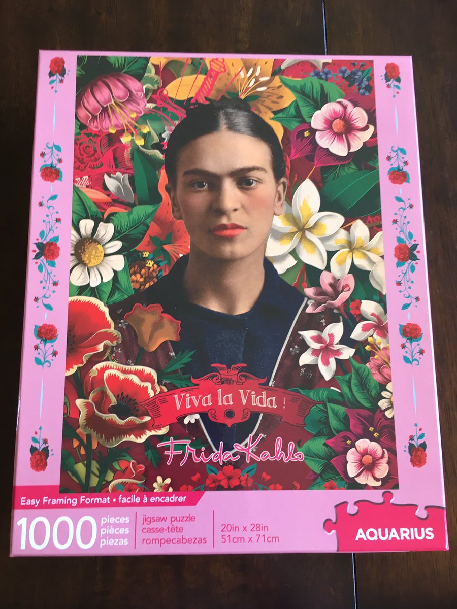 srta_carterj's tweet photo. ¡Mil gracias a mi amiga @CalcWizardofBoz por mi rompecabezas de la Frida Kahlo! It also happens to be the 1st day of my Spanish 4’s artist project! I hope one of my students wants to study her! #graciasamiga #fridaeslabomba #arteesdivertido https://t.co/gOEujFJG0D