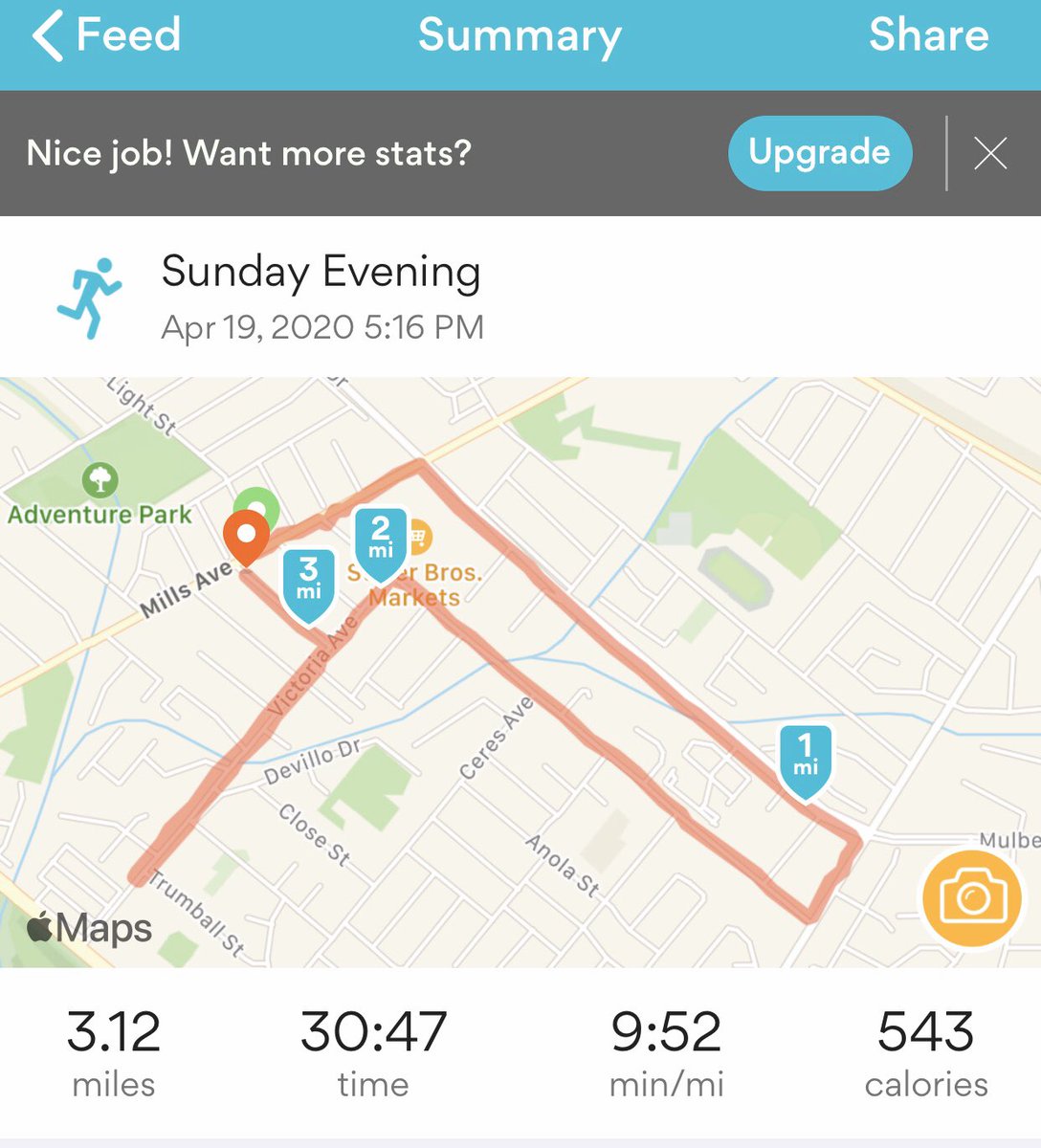 JimArellanes's tweet photo. Last two day’s runs. Day one...couldn’t keep up with the boy and had to stop a couple of times. Today, day two easier pace with no stops. 😂🤣 #oldmanrun @_jarellanes3_ https://t.co/U9WCv3fhsX