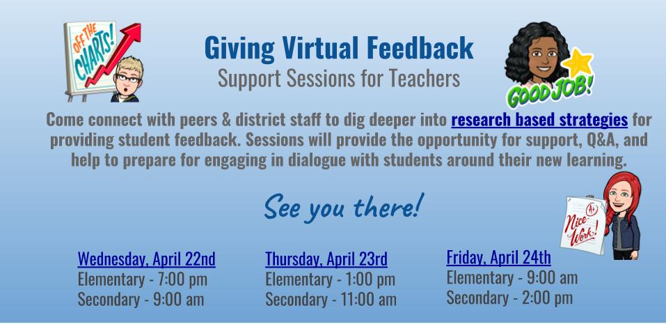 JMT0783's tweet photo. Join my team this week for another round of feedback sessions! Hope to see you there! https://t.co/C3iNqkX2Cr