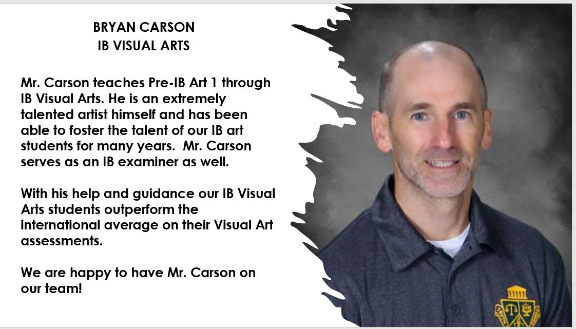 IB_Bulldogs's tweet photo. When I first came to DHS students told me, "Mr. Carson can teach anyone to draw. ANY ONE." They were right. I'm proud to spotlight Mr. Carson, IB Visual Arts teacher. @MelissaLynCarr @tfullervcs @MDegirolmo11 @MrLuVCS @IssellaV @lbtrout @delandbulldogs https://t.co/Cc5NYAo0J5