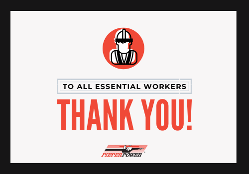Thank you to all the courageous people working to support our communities. Pieper Electric is proud of our team members and all other essential workers who are continuing to serve the needs of us all. Stay safe, stay healthy!