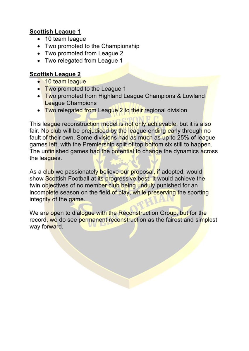 LiviFCOfficial's tweet photo. 📋| Club update following on from the SPFL resolution being passed and league reconstruction talks. https://t.co/CMe1Lt4cBu
