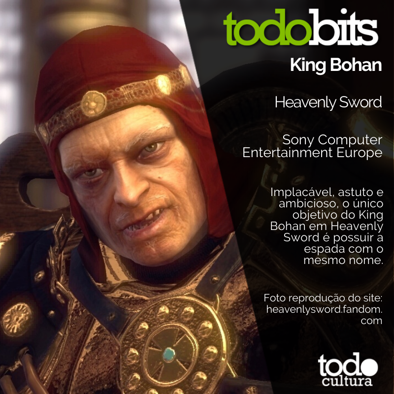 cultura_tudo's tweet photo. King Bohan
Heavenly Sword
Sony Computer Entertainment Europe
Foto reprodução do site:
https://t.co/1LhHAbn5JT
#cultura #videogame #todocultura #tudoecultura #todobits #andyserkis #sonycomputerentertainmenteurope #heavenlysword #kingbohan https://t.co/mzZDCceyyH