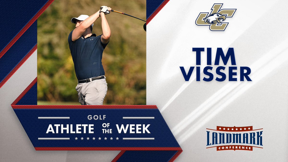 LandmarkConf's tweet photo. @JuniataEagles @JuniataGolf #LandmarkGOLF Athletes of the Week
M: Tim Visser
W: Demma Franklin
⛳️ https://t.co/FOQgwhqfHB
#MakeYourMark // #D3Golf https://t.co/eFGxPDJk5J