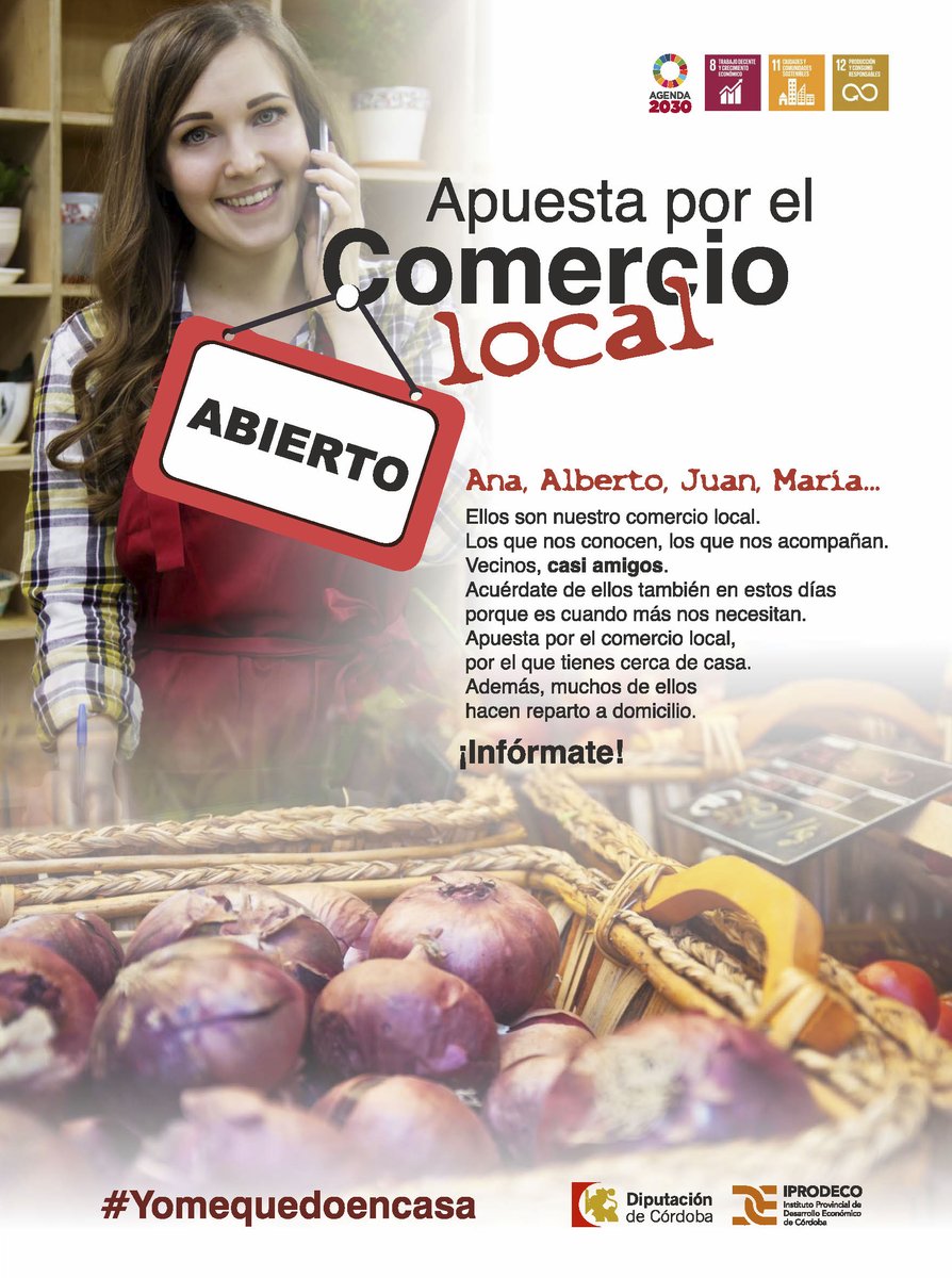 dipucordoba's tweet photo. Desde @dipucordoba queremos dar las GRACIAS al #comerciolocal por cómo está respondiendo ante la emergencia sanitaria provocada por el #Covid19 
🛍️Os animamos a comprar en las tiendas más cercanas a vosotros
❕❕Apoya al comercio local❗❗ https://t.co/zpKTyGi2OB