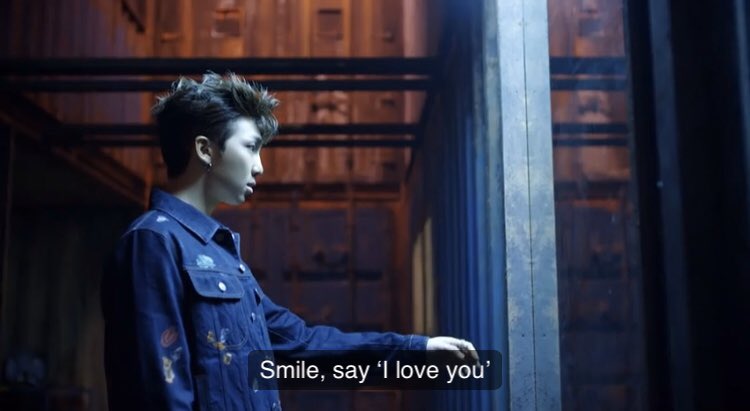 A recurring theme in a lot of the videos is that Jungkook is always trying to keep his friends together/be with them until they reunite. In Fake Love he’s separated from all of them again but watching closely. For RM it’s through the mirror: