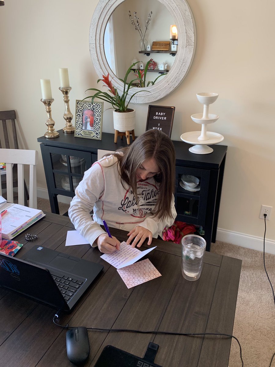 PKES Virtual Spirit Week is back!! For Kindness Matters Monday I am writing notes to students, new neighbors and friends! 💗📬 #PanthersEngaged