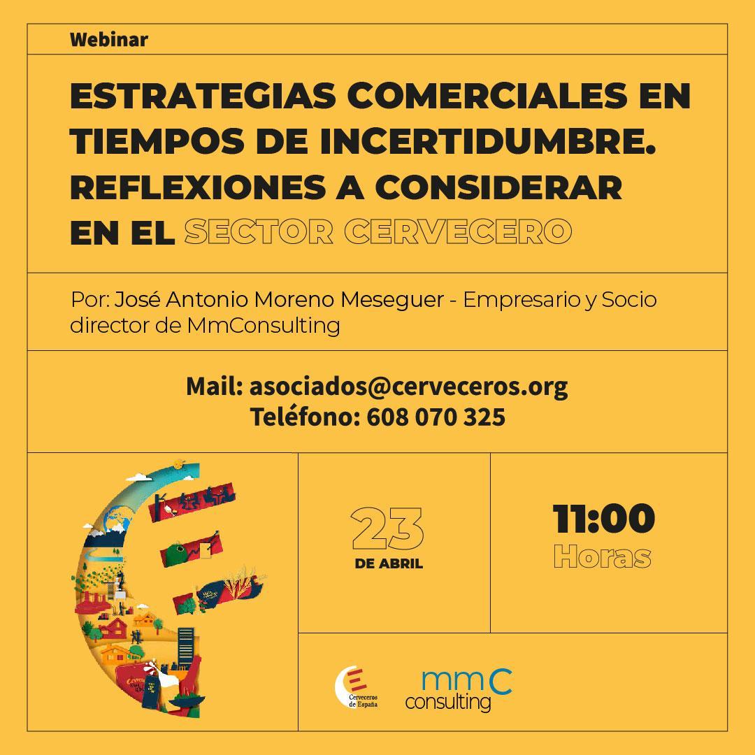 Loopulo_'s tweet image. 📣 #Webinar: Estrategias comerciales en tiempos de incertidumbre. Reflexiones a considerar en el sector cervecero

📆 Jueves 23 de abril, a las 11h 
🎤 José Antonio Moreno Meseguer

#loopulo @CervecerosES  #MMCConsulting

register.gotowebinar.com/register/72055…