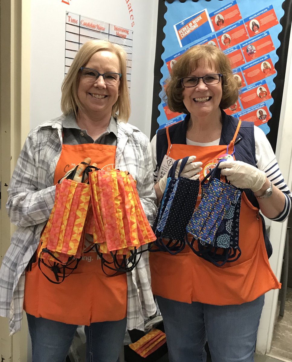 A huge thank you to Cindy and Marjie for making masks for our associates!  You two are amazing!!