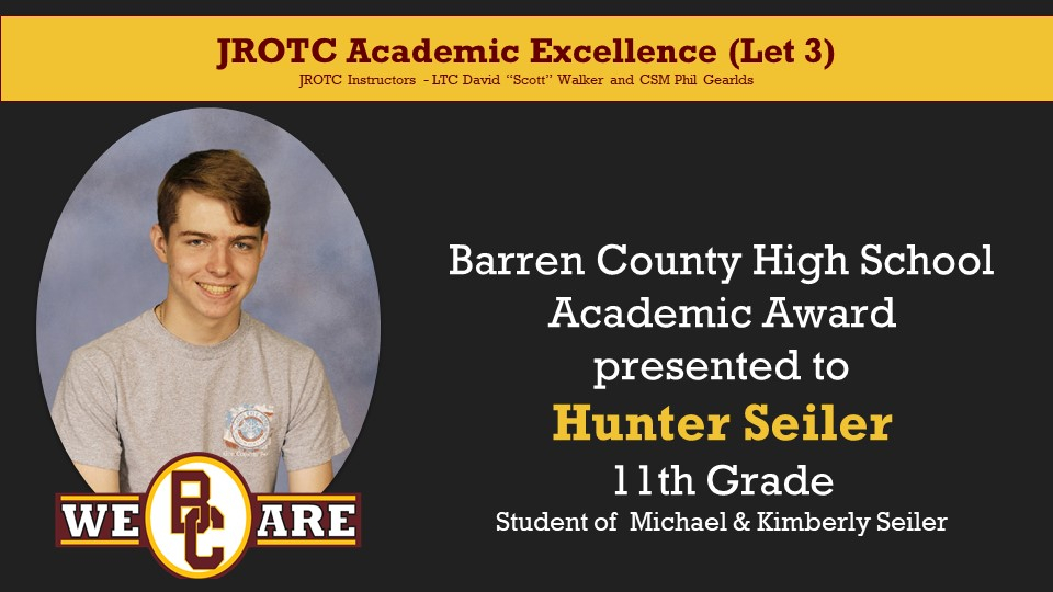 barrenschools's tweet photo. Congratulations to BCHS JROTC Academic Award Winners! #WeareBC #WhereOpportunitiesCreateSuccess https://t.co/JEgNU3Skn3
