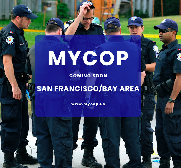 mycopusa's tweet photo. myCop is coming soon to the SF/Bay Area. If you are interested in becoming an officer provider for myCop, sign up today at https://t.co/yyS6gKqKwL https://t.co/Fv8ixkq1G4
