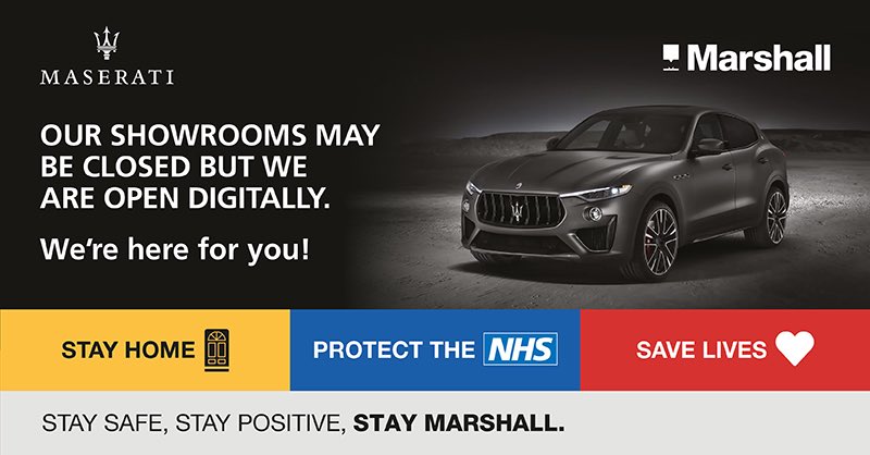 MMGMaserati's tweet photo. For your Sales enquiries – Marshall #Maserati are here to help! View used cars &amp; new car offers here > https://t.co/v2PNinkoce
 
Note: while our sales facilities are temporarily closed, we are unable to offer test drives or offer collection/delivery of cars at this time. https://t.co/5WdPilrXGd
