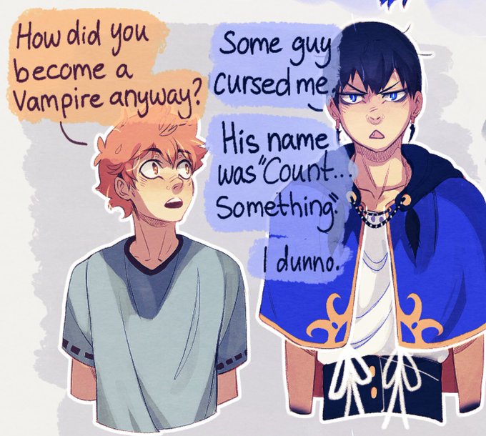 - Kageyama does not remember how he became a vampire or who made him that way. He only remembers the person being called "Count", as shown here: 