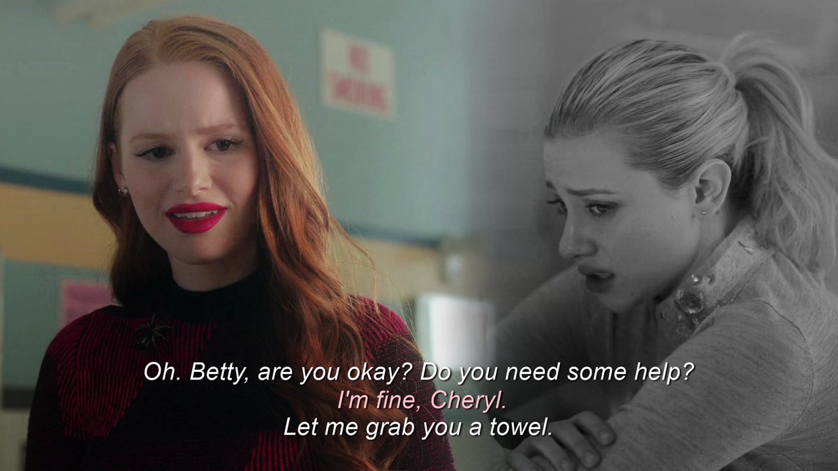 she saw betty throwing up and crying at school and thought it had something to with the affair penelope was having with hal. so, being worried about betty's well-being, she confronted both of them. at end, she ended up telling betty the truth.