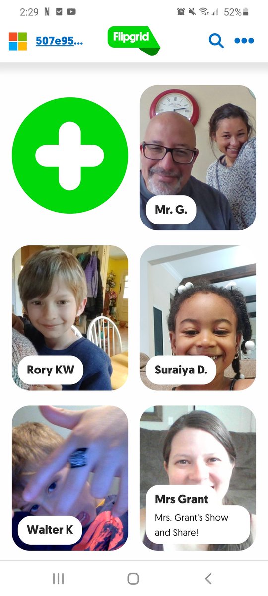 MrsGrantKinder's tweet photo. Show and share on Flipgrid today! Missing this classroom community. 💕 #MooreAtHome https://t.co/qO90hj60ry