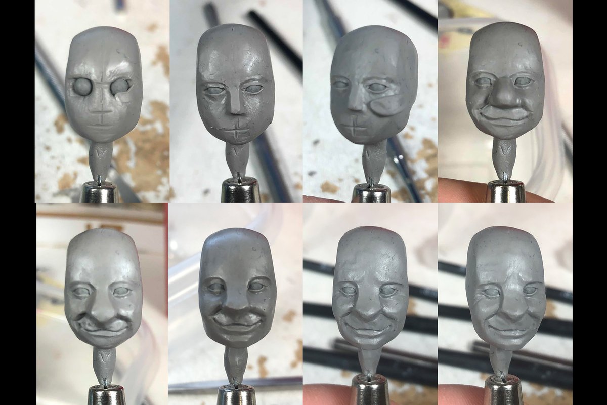 MiniPainterDave's tweet photo. Stuck at home, I decided to do a new #criticalrolefanart project. My main experience is painting, but I've begun to learn sculpting. For Molly and Jester I converted existing figures but now I'm trying to sculpt a #Pumat from scratch. Here's a look at the start... https://t.co/t0x9C9mY0z