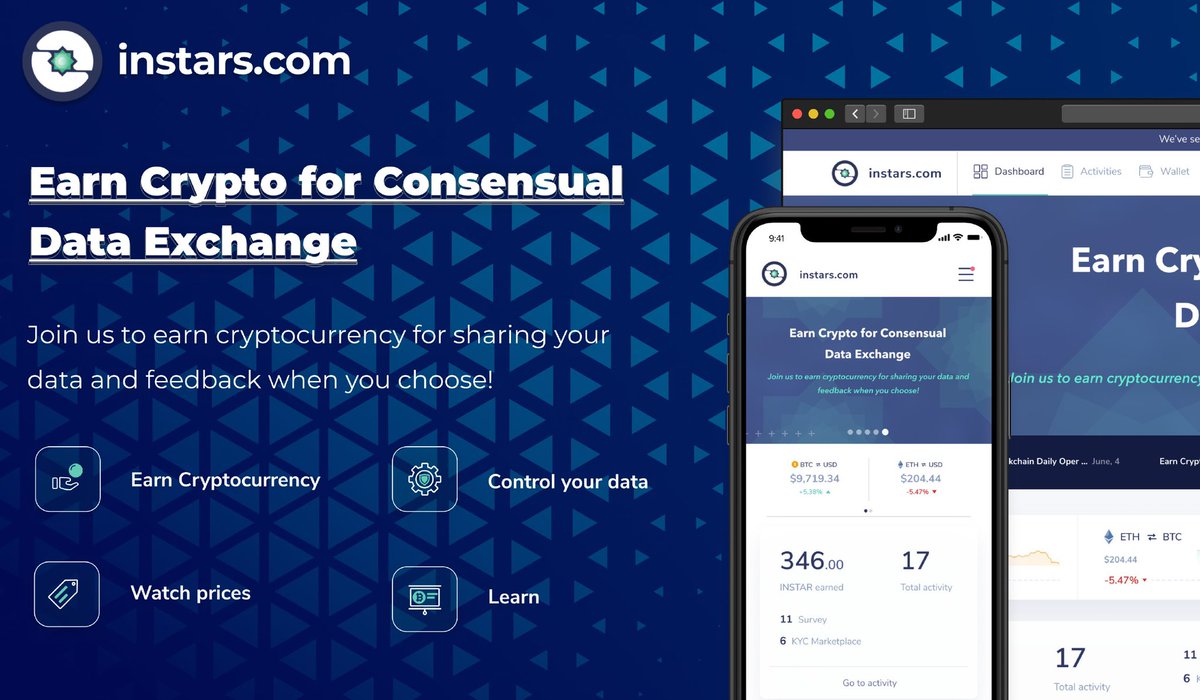 instarscom's tweet photo. Another week of consensual data exchange development @instarscom is here. Our team is heads down and focused on building the future of data exchange through the storm. $INSTAR $EOS $DAI 

Who’s with us? #ALLINSTAR 💫 https://t.co/XvnKzztlWe