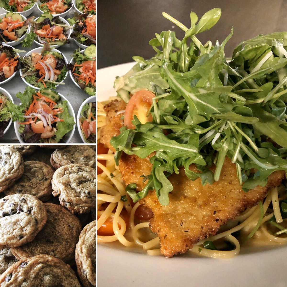 TheBrookTavern's tweet photo. WEDNESDAY, APRIL 22ND Dinner To Go! 
*MIXED GREEN SALAD, BALSAMIC VINAIGRETTE

*CHICKEN MILANESE, LINGUINE, ARUGULA, LEMON CAPER SAUCE

*CHOCOLATE CHIP COOKIES

$22
DINNER ORDERS MUST BE PLACED BY 5 P.M.
PICK UP BETWEEN 4 AND 7 P.M.
ORDER ONLINE OR CALL 518.871.1473 https://t.co/4xb530kmzB