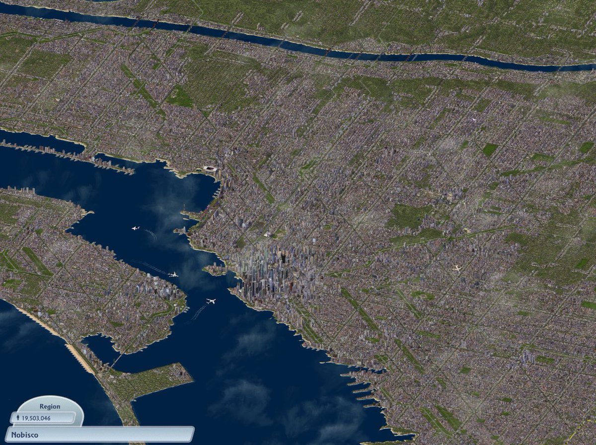 _rhyThmaTik_'s tweet photo. For all you SimCity fans: check out my city journal on YouTube. “Nobisco” has 19.5 million residents 👀 #SimCity #SimCity4 #CitySimulator #SimCityFans #CityBuilder #CityFan #UrbanPlanning #simulation #megacity #megaregion
https://t.co/Bva9Sk0Yay https://t.co/7s92wJuRum