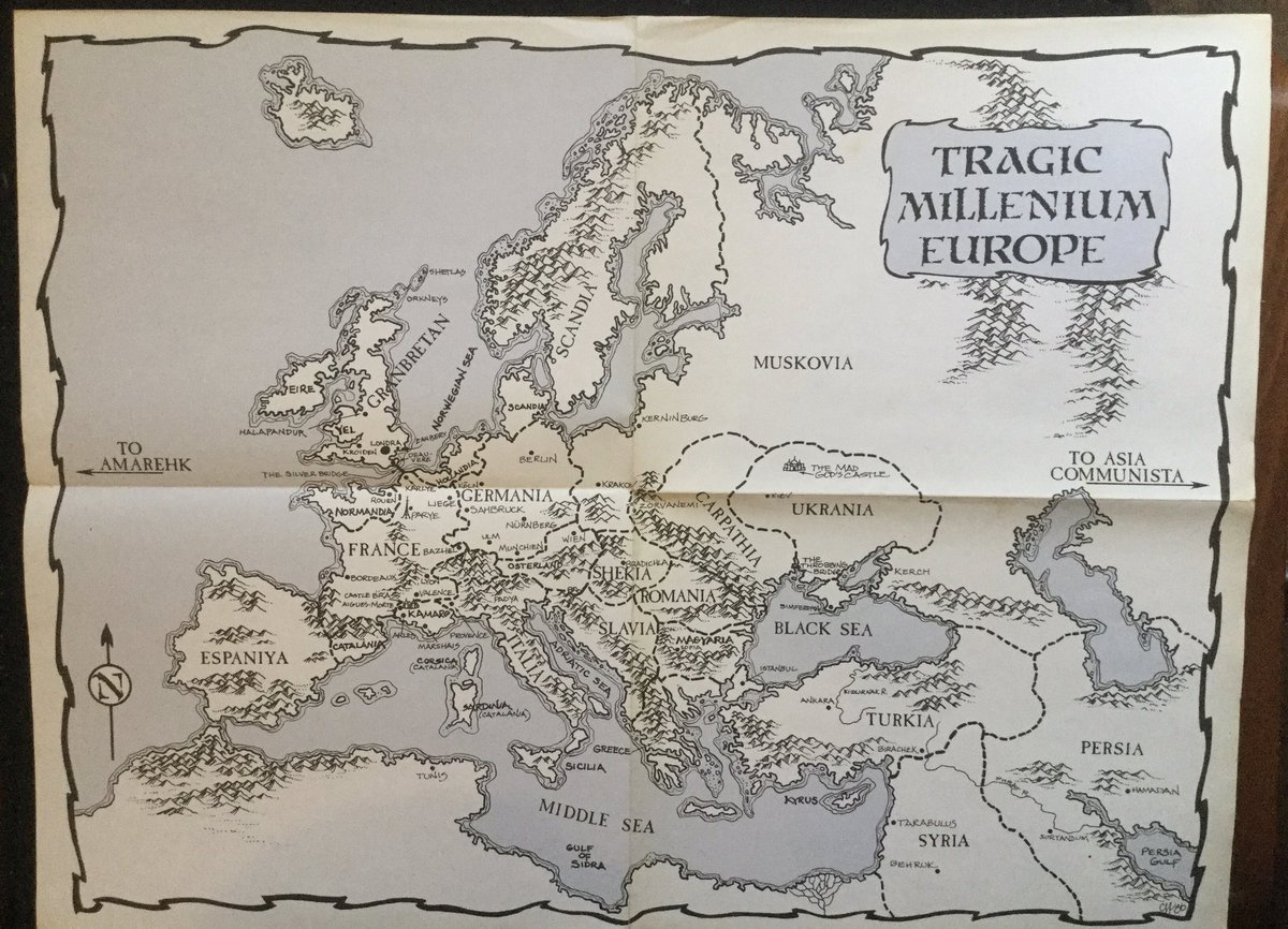 I was excited because I loved the Michael Moorcock books it was based on (fun fact, the Emperor’s throne globe in 40K is lifted directly from the Hawkmoon books). The game I found a bit of a letdown. Felt like a first draft in need of development and expansion.  #CuratedQuarantine