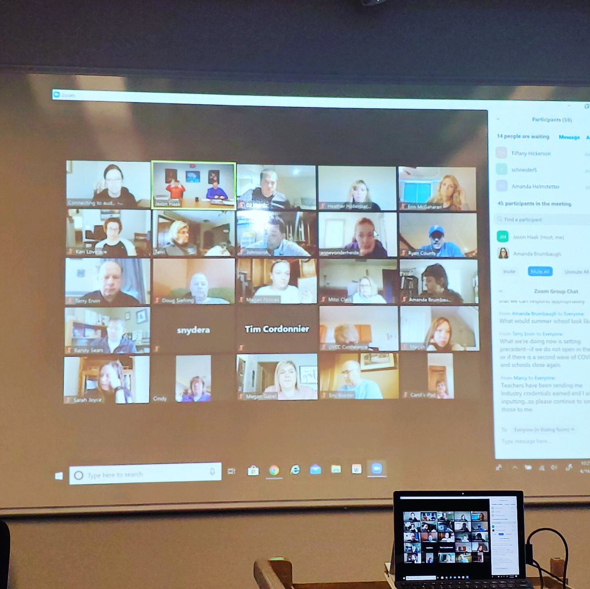 UVCareerCenter's tweet photo. #staffmeeting2020 #werestillworking #finishstrong #uvcc #thisisuvcc #careertech https://t.co/3BI8ZDWdWM