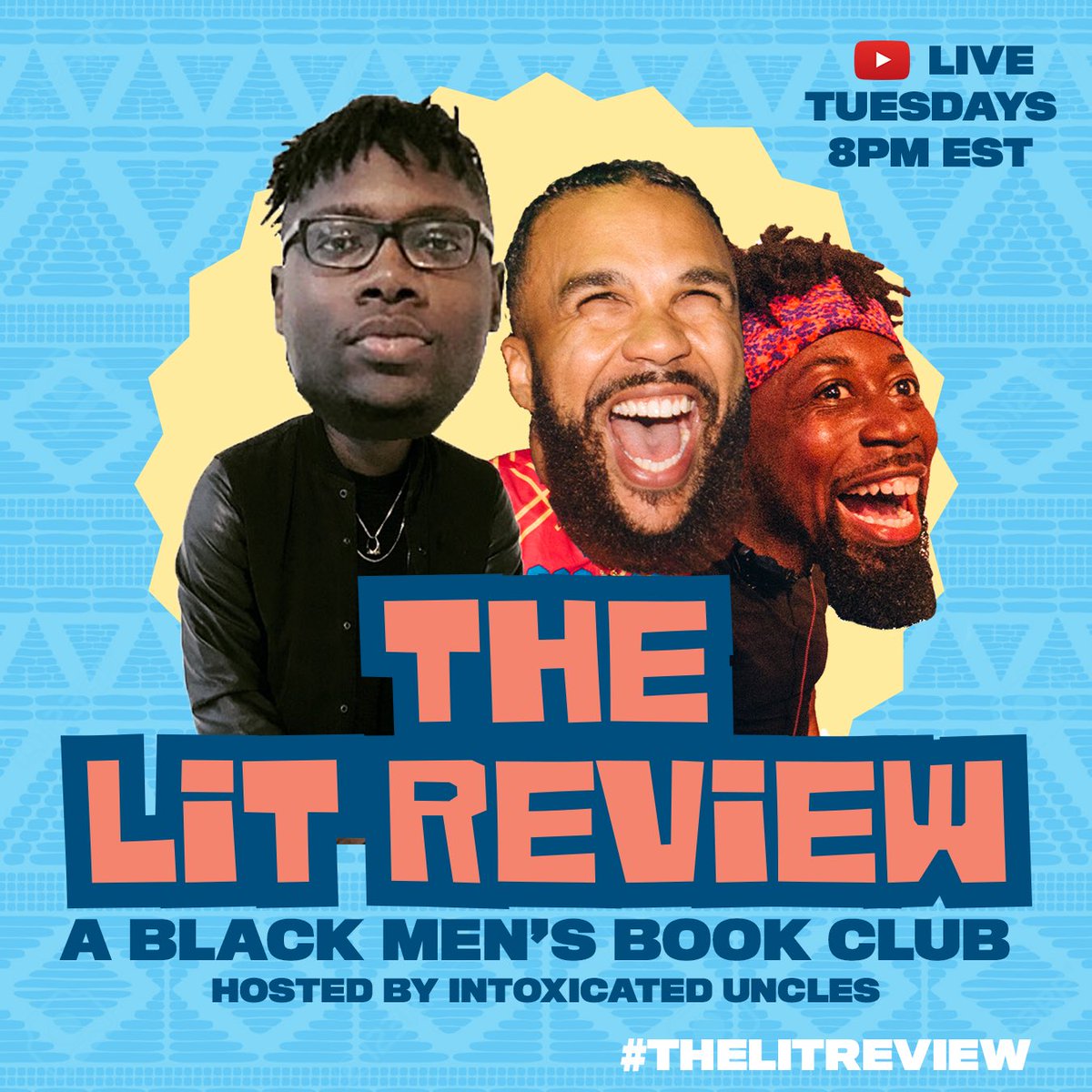 The Lit Review. Your new favorite live show. Join me & my Bredren @jidenna & Cliff Note @yusufyuie, as we break down different books and articles. Grab some libations and enjoy conversations about books, current culture, life lessons & more. ⁣#TheLitReview @LitReviewLive