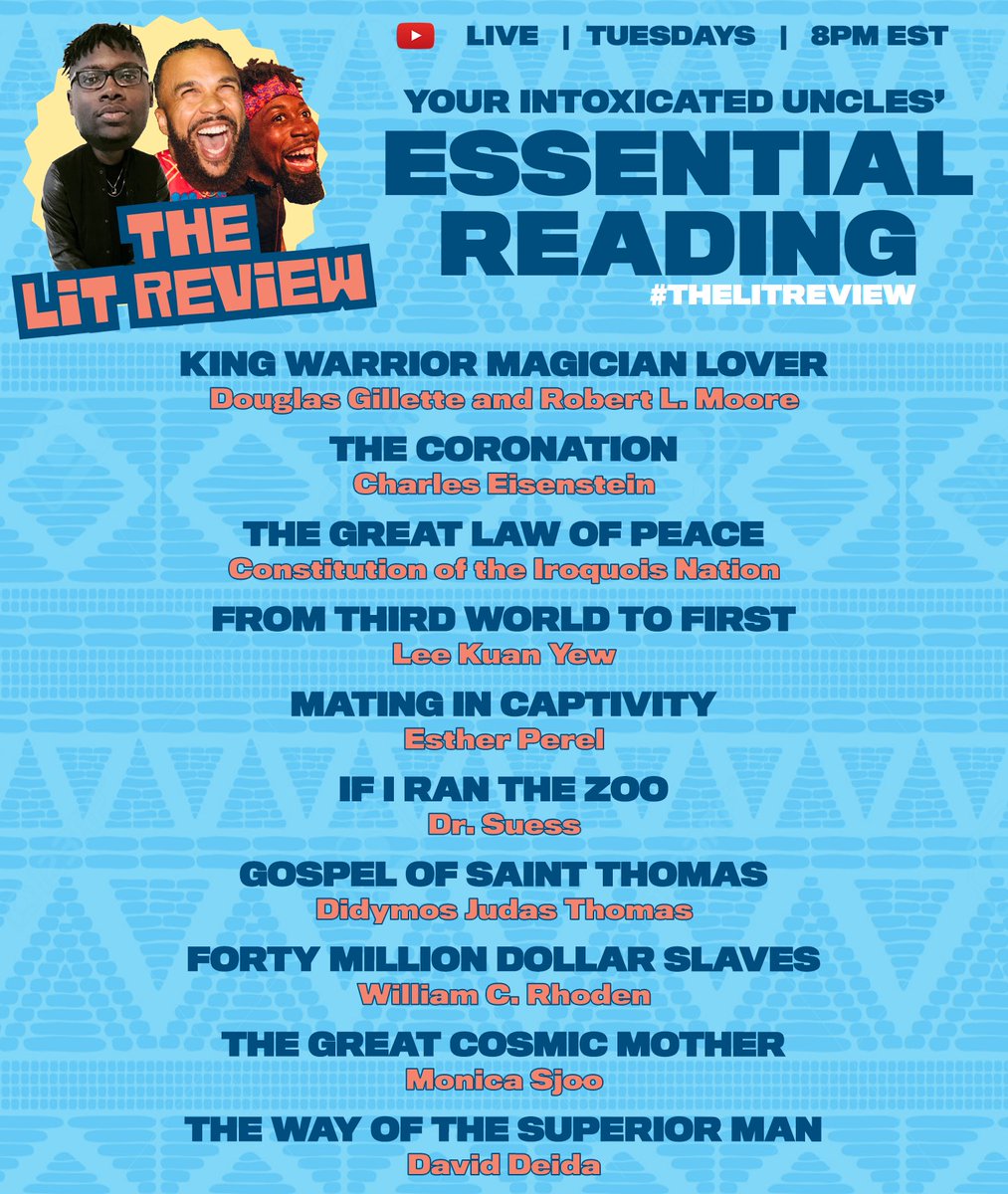The Lit Review Essential Reading List. #TheLitReview @LitReviewLive