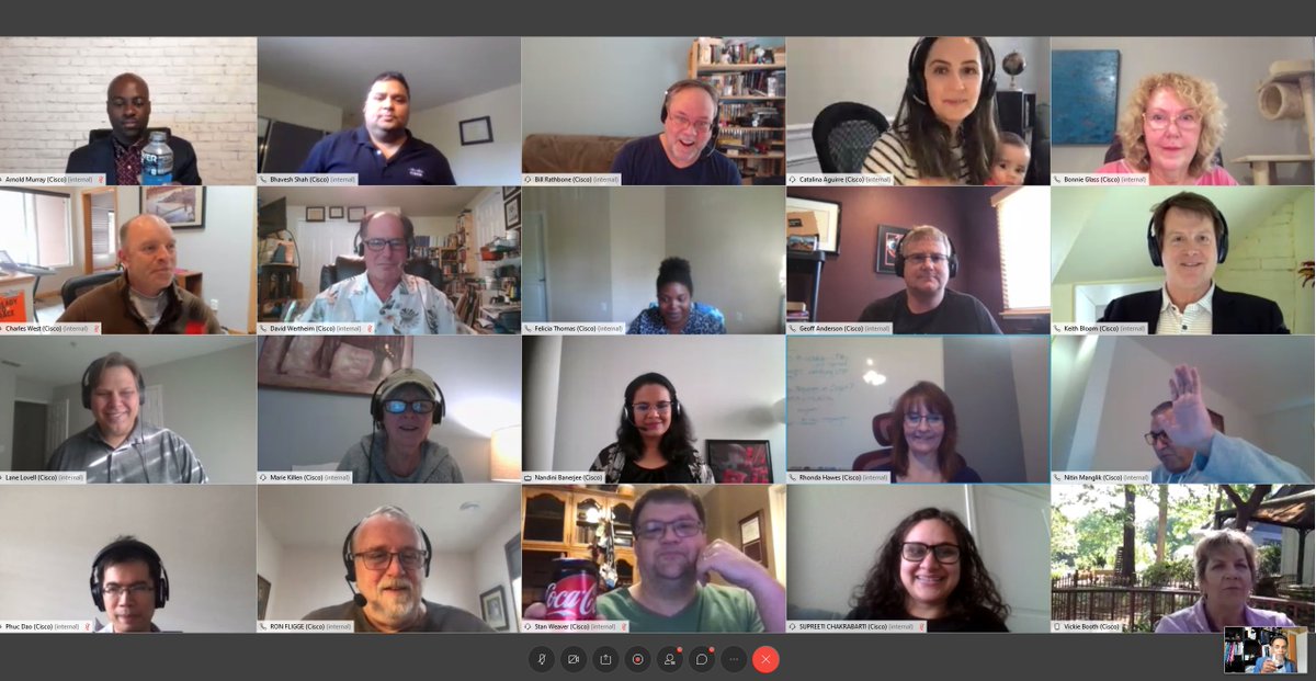 Nandini_84's tweet photo. Living the Brady Bunch #lifeonwebex
Online #HappyHour with the team https://t.co/ob6aRNOEAq