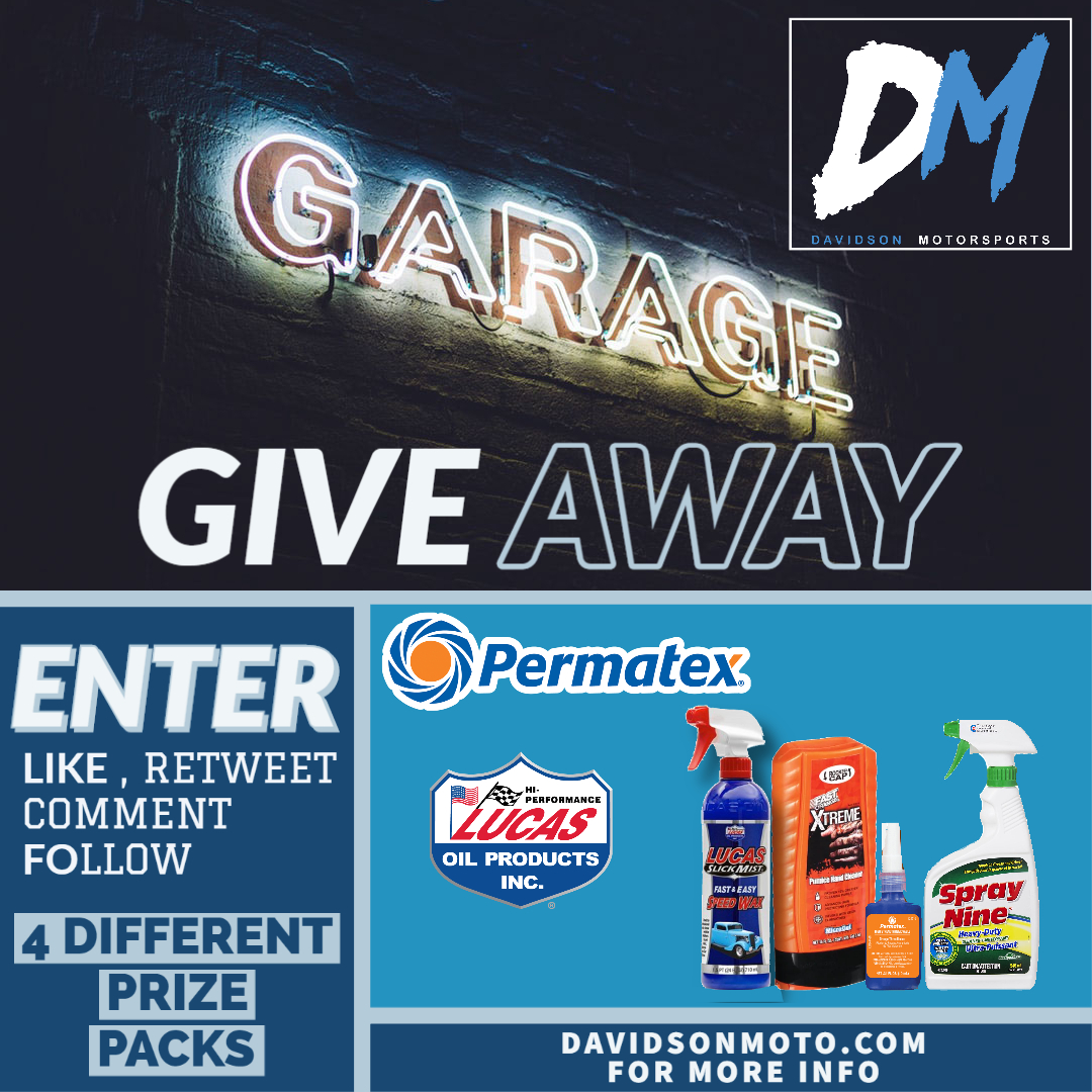 davidsonmotocom's tweet photo. Enter to win 1 of 4 prize packs details below! Entry time between now and April 30th! 
#davidsonlucas #lucasoil #itworks #spraynine #permatex #fastorange #davidsonmoto @Lucas_Oil  @Permatex  @SprayNine 

1-Grand Prize / 3- Runner ups
more info: https://t.co/i5ak2YbxwU https://t.co/RTyuqoaja3