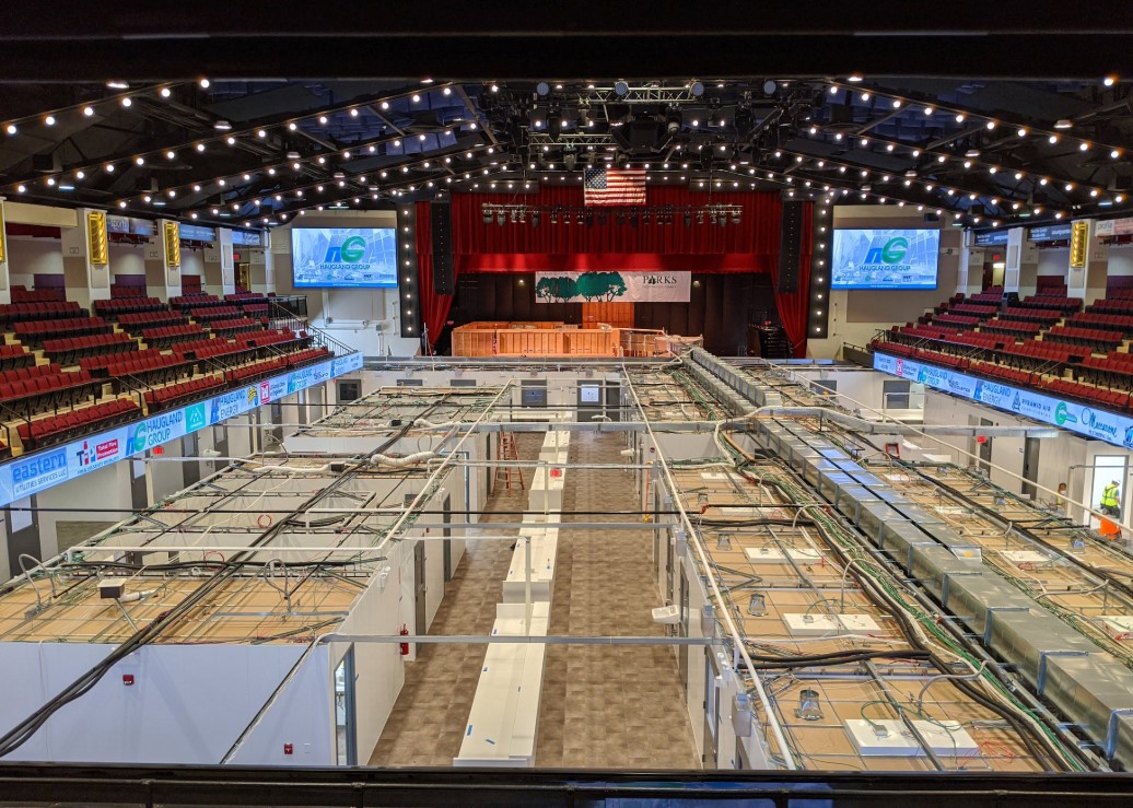 Our manufacturing sites around the country and teams on the ground worked together, and around the clock, to make sure a temp hospital in NY has the building and power tech it needs to care for #COVID19 patients.