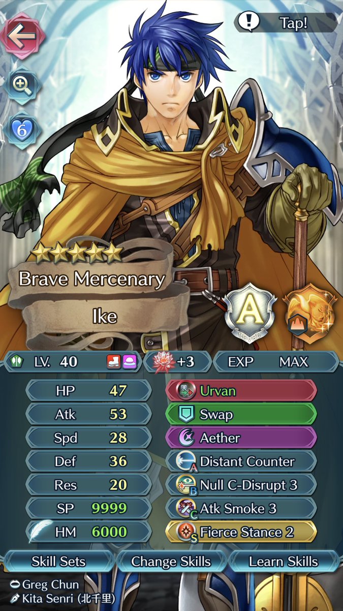 Path of RadianceMy favorite game in the series, and I hope the dedication to these 4 shows it. My favorite Ike alt is on my main Earth team, Soren and Sigrun are both high priority merge projects, and Ilyana is a hard hitting tanking armor mage.  #FEH  #FireEmblem30th