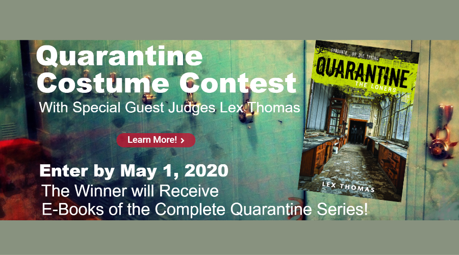 gkingcargile's tweet photo. #STEMRead is launching a Quarantine Costume Contest for teens. Check out our activity based on QUARANTINE: THE LONERS by @LexThomasAuthor. The winner will get ebooks of the full series from @LernerBooks! #elearning2020 @NIUSTEAM https://t.co/4Nt6fGSbL3 https://t.co/sZfFoFUav7