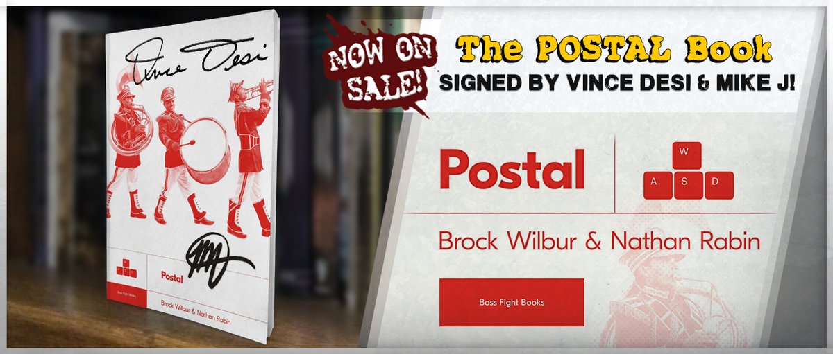RWSstudios's tweet photo. Get yer signed copy of the POSTAL book now! This means @vincedesi and @mikejaret have gotten their nasty fockin' hands all over the books..... #postalbook #bossfightbooks
https://t.co/LAIqfEE1It https://t.co/6bYaUopqcF