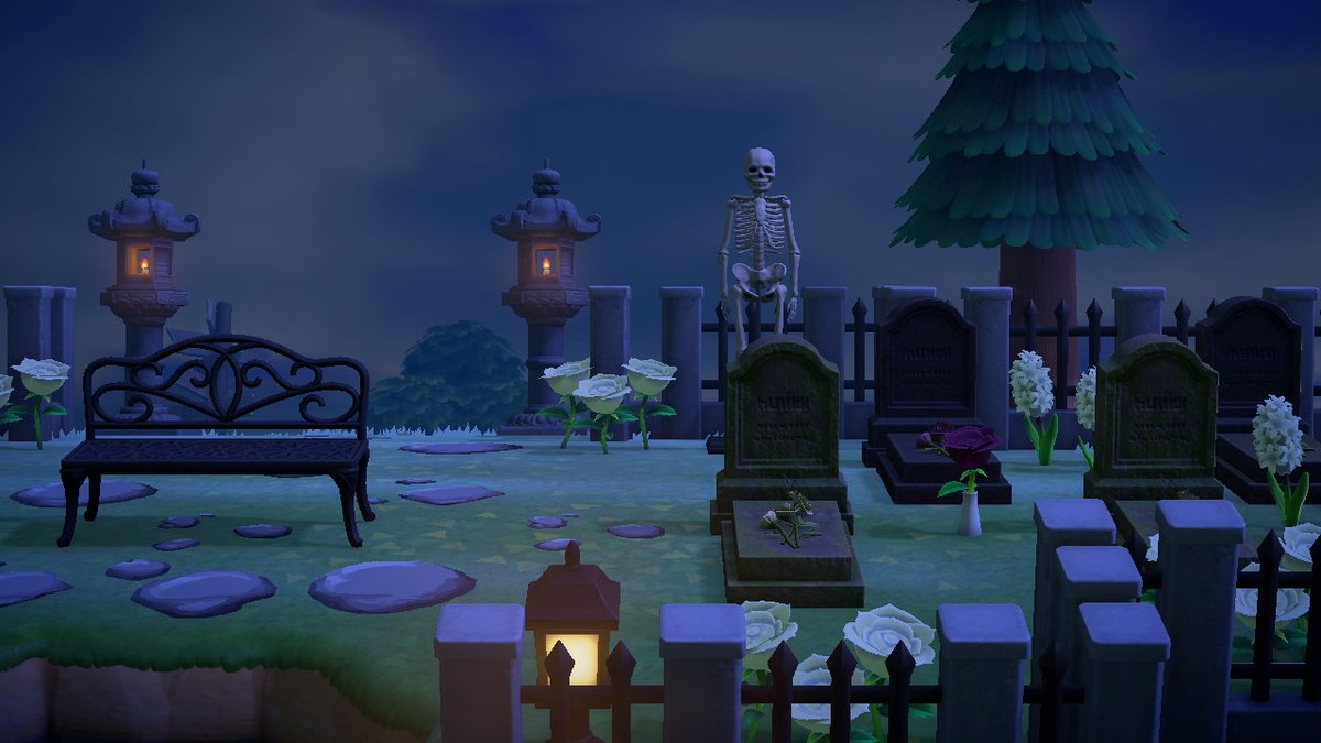 AC_Meowkittah's tweet photo. Wisteria Hill Top Cemetery 

#AnimalCrossing #ACNH https://t.co/foqukEhbnG