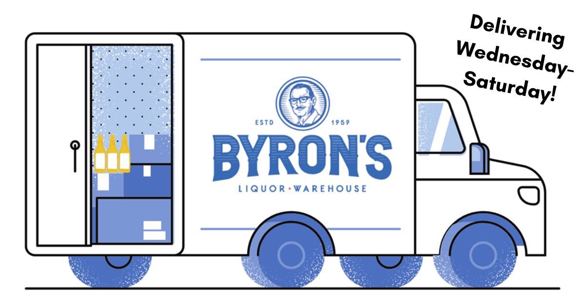 Byron's Liquor (@byronsliquor) on Twitter photo Get through the lockdown with some good beer! Delivery and curbside pick-up are still available at Byron's.
New delivery days: Wednesday-Saturday noon-7pm.
Email orders@byronsliquor.com to place your order! Get through the lockdown with some good beer! Delivery and curbside pick-up are still available at Byron's.
New delivery days: Wednesday-Saturday noon-7pm.
Email orders@byronsliquor.com to place your order!