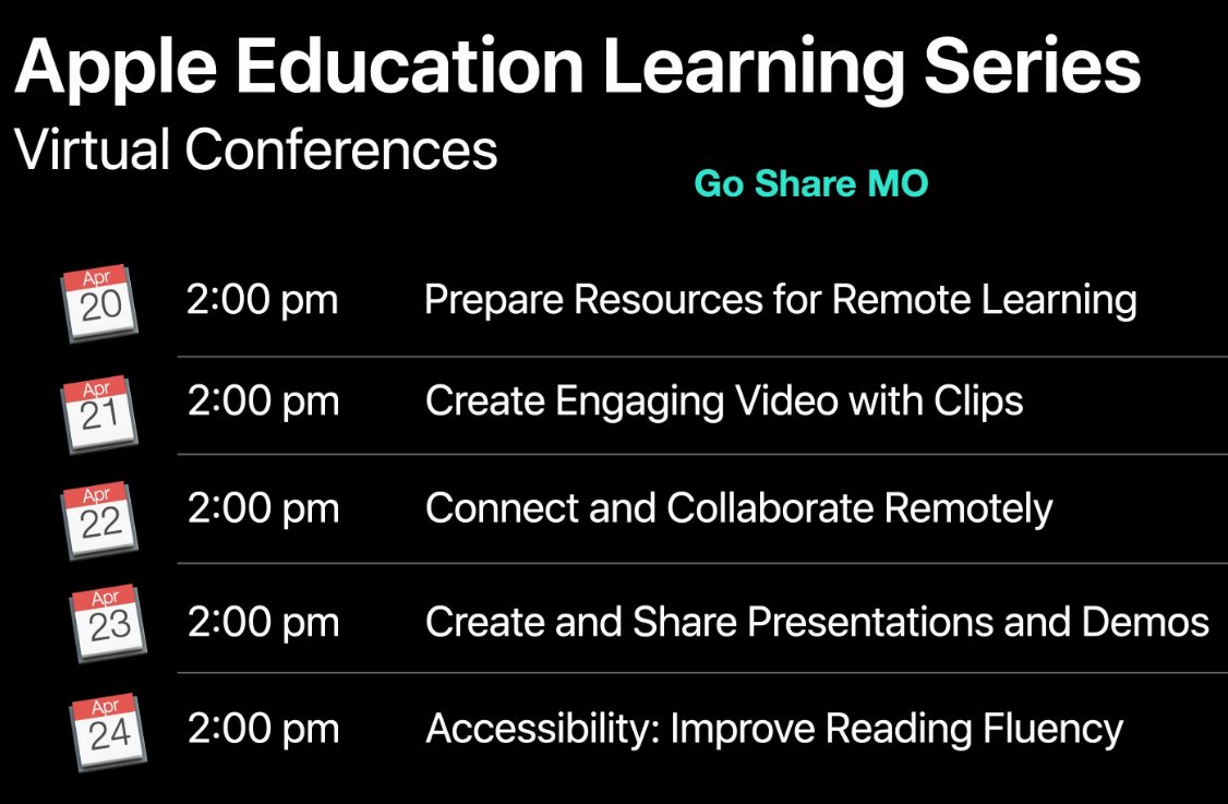 NStrecker's tweet photo. #ksdpd @GoShareMo going virtual this week with @AppleEDU help 🙏 https://t.co/Wx9Q7wO7N2