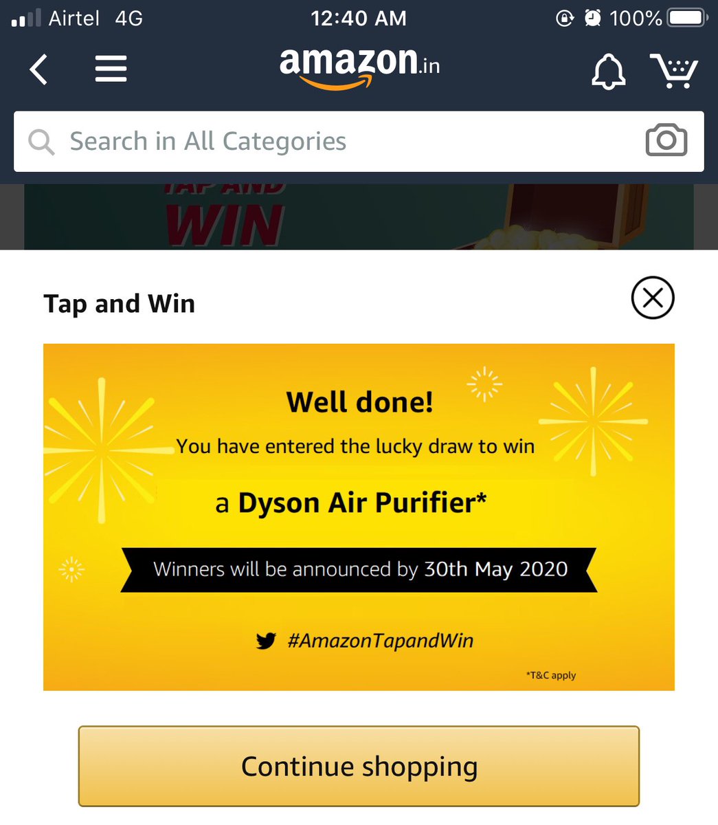 borndeal's tweet photo. #AmazonTapandWin https://t.co/XBrgGboktp