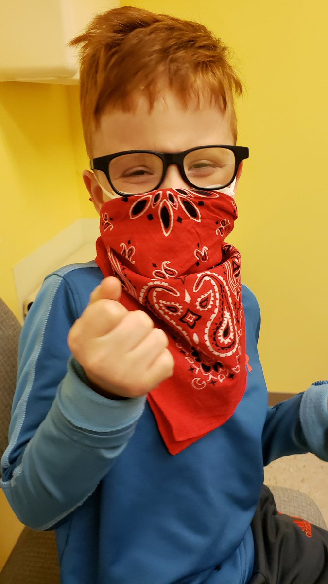karianner78's tweet photo. Guess what day it is!! It's time for stitches to come out of his chinny chin chin!! He was so excited 🙄 to to school at home last Monday that he took a tumble and cut open his chin 🤦‍♀️. #Jakeisms @MrsAMHarrison @beccahoov @PalmyraSchools @LingleAveElem https://t.co/22IuRx32Eg