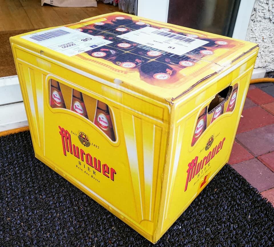 tobythetram's tweet photo. I know food miles are a “bad thing” but I’m ridiculously pleased to have a case of my favourite Austrian #Murauer Beer arrive on my doorstep in England from the lovely small town of #Murau in @visitsteiermark @Austria_UK 🇦🇹 almost 1000 miles away!
Prost! 🍻
#ReinDasBeste https://t.co/vsrY6kng6I