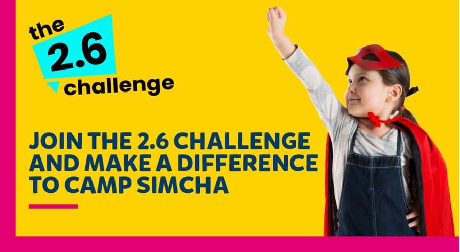 CampSimchaUK's tweet photo. Help us and join the #TwoPointSixChallenge.Take on a challenge big or small and raise money that we are losing out on due to cancelled events. 
Find out more now: https://t.co/bcyZ14qAn4 https://t.co/sjnyOLg5tl