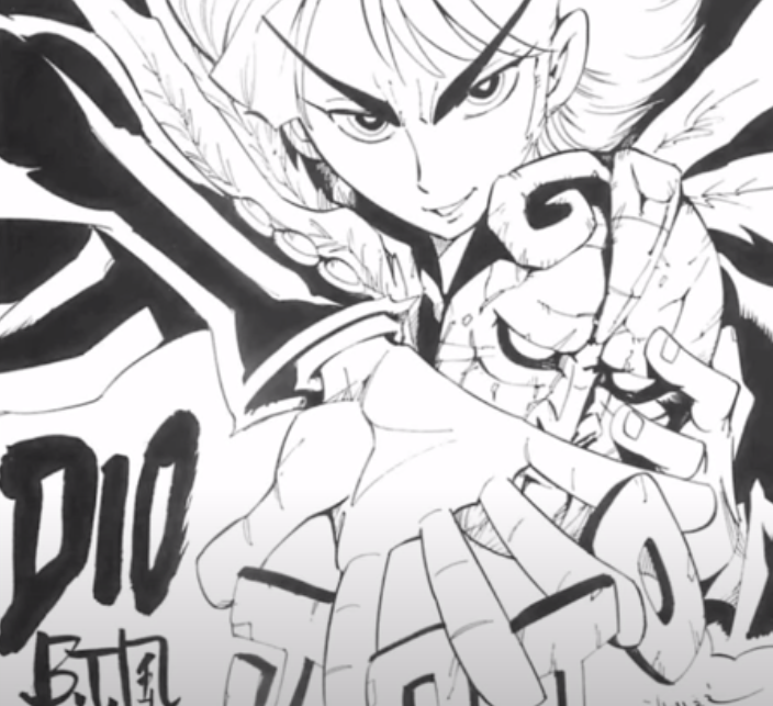 Dio Brando (Jojo's) dessiné par Hiroyuki Takei (ShamanKing)