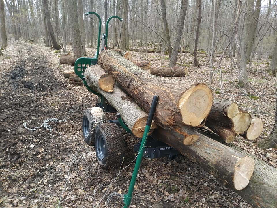 WoodlandMills's tweet photo. Very happy with the performance. Hooked to a 40hp, trailer set to max width, and length. Pulled at 5kph. I pulled in two loads what would have taken 5 or six in the past. Bonus, the turf tires smooth the ag tractor tire mark out of the trail Ryan
#multilander #offroadtrailer https://t.co/JE2VO6CjAF