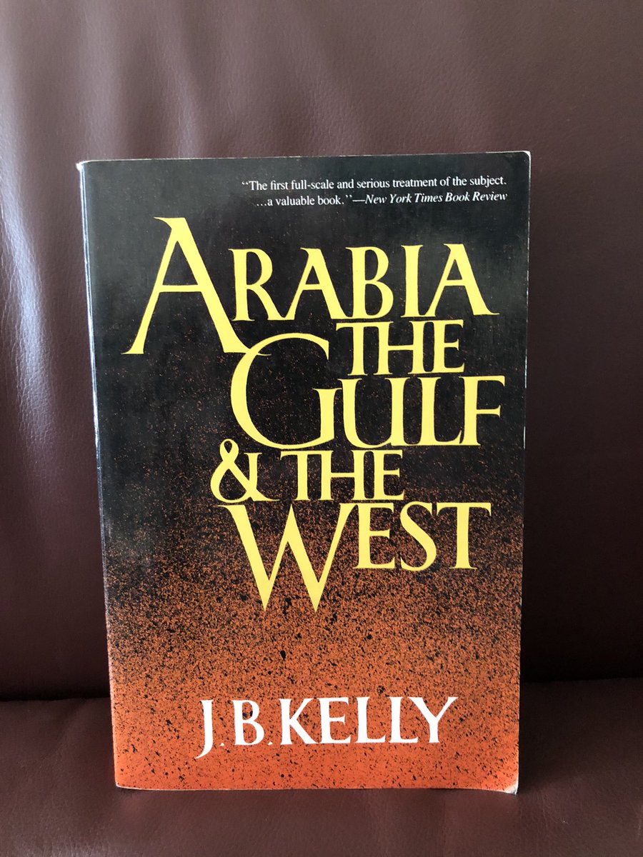 Today’s 2 books on a specific topic—the classics on oil and politics:“The Prize: The Epic Quest for Oil, Money, and Power” by Daniel Yergin“Arabia, the Gulf and the West” by J.B. Kelly