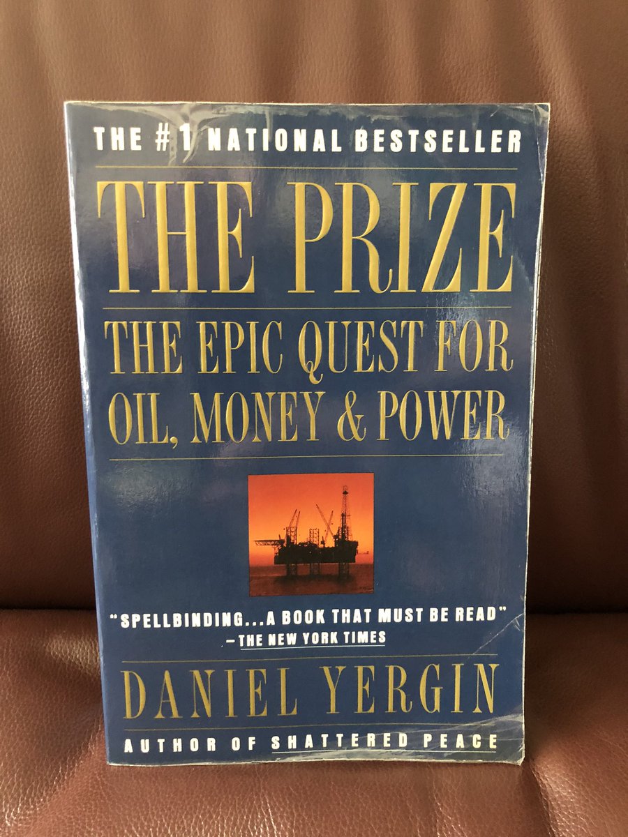 Today’s 2 books on a specific topic—the classics on oil and politics:“The Prize: The Epic Quest for Oil, Money, and Power” by Daniel Yergin“Arabia, the Gulf and the West” by J.B. Kelly
